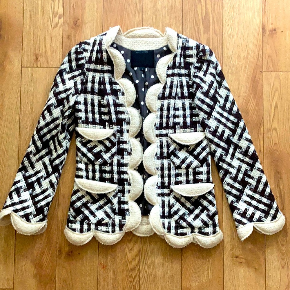 Marc Jacobs scalloped blazer size 2